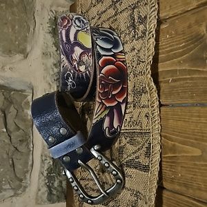 Ed Hardy tattooed belt